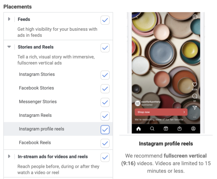 Instagram Profile Reels